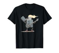 Cool Lighter with Rocking Electric Guitar Graphic T-Shirt
