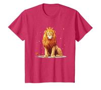 Cool Lion King Wearing His Crown Proudly for Adults and Kids T-Shirt