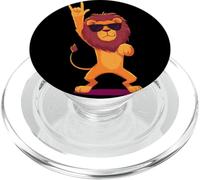 Cool Lion Rock On Funny Animal Lover Graphic Sunglasses PopSockets PopGrip for MagSafe