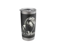Cool Lion Wearing Sketch Art Stainless Steel Insulated Tumbler