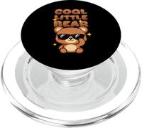 Cool Little Bear With Shades Kwaii Chibi Kid Cartoon PopSockets PopGrip for MagSafe