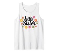 Cool Little Girl Sister Sibling Gift for Adults Kids Women Tank Top