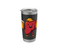Cool Liver with Drinking Beer Costume for Alcohol Lovers Stainless Steel Insulated Tumbler