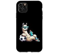 Cool Llama Soccer Player With Sunglasses And Water Bottle Case for iPhone 11 Pro Max