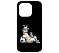 Cool Llama Soccer Player With Sunglasses And Water Bottle Case for iPhone 15 Pro
