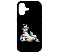Cool Llama Soccer Player With Sunglasses And Water Bottle Case for iPhone 17