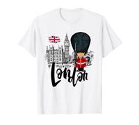 Cool London with London Guards Illustration Sketch Drawing Value Graphic T-Shirt