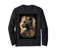 Cool Looking Anthropomorphic God Cat Bastet Egyptian Gods Long Sleeve T-Shirt