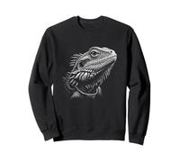 Cool Looking Bearded Dragon Trendy Reptile Design Sweatshirt