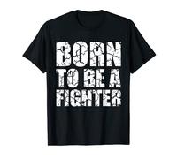 Cool Looking Mode Warrior Born To Be A Fighter T-Shirt