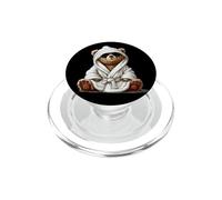 Cool Looking Teddy Bear in Bathrobe for Adults and Kids PopSockets PopGrip for MagSafe