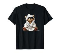 Cool Looking Teddy Bear in Bathrobe for Adults and Kids T-Shirt