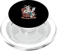Cool Lounge Goat Reading Newspaper Cozy Vibe PopSockets PopGrip for MagSafe