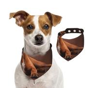 Cool Lying Boxer Dog,Dog Bandanas Cotton Pet Scarf Adjustable Bibs for Pet,L