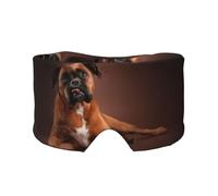 Cool Lying Boxer Dog, Full Eye Covers Light Blocking Eye Mask Sleep Eye and Ear Muffs