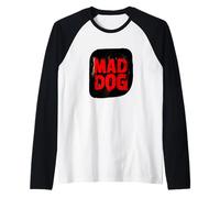 Cool Mad Dog Statement for Boys and Girls Raglan Baseball Tee
