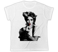 Cool Madonna T-Shirt Lollipop Poster Pop RETR Gift Present Unisex Retro Cool 80S White