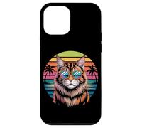 Cool Maine Coon Cat With Sunglasses Sunset Vibes Case for iPhone 12 mini