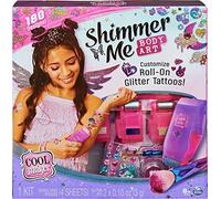 Cool Maker, Shimmer Me Body Art with Roller, 4 Metallic Foils and 180 Designs, T