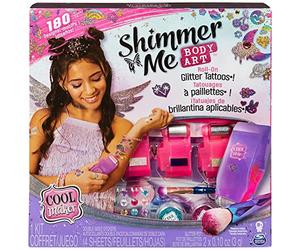 Cool MAKER, Shimmer Me Body Art with Roller, 4 Metallic Foils and 180 Designs, Temporary Tattoo Kids Toys for Ages 8 and Up