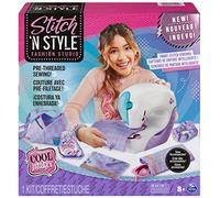 Cool Maker , Stitch ‘N Style Fashion Studio, Pre-Threaded Sewing Machine Toy with Fabric and Water Transfer Prints, Arts & Crafts Kids Toys for Girls