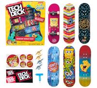 Cool MAKER Tech Deck, Spongebob Sk8shop Fingerboard Bonus Pack, Collectible and Customisable Mini Skateboards, Kids Toy from 6 Years