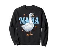 Cool Mama Goose Sunglasses Rhinestone Necklace Sweatshirt
