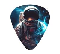 Cool Man In Outer Space Galaxy Print Guitar Picks Personalized Novelty Guitar Plectrums For Electric Guitar Acoustic Guitar 12 Pack