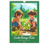 Cool manga kids. Fun adventures in the pixel realm UK-Version (Wall Calendar 2026 DIN A4 Portrait), CALVENDO 12 Month Wall Calendar