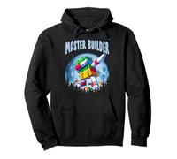 Cool Master Builder Dabbing On Moon Blocks Bricks Builder Pullover Hoodie