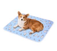 Cool Mat Dog Beds - Pet Cooling Blanket, Summer Cat Pad | Soft Ice Silk Sleeping Mattress for Hot Weather Relief, Crate Bed Travel Picnic Park Car Beach Kennel Indoor Couch Sofa Rug Floor