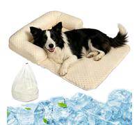 Cool Mat for Dogs, 2026 New Dog Cooling Mat, Portable Non-Slip Pet Self-Cooling Pad, Washable Ice Silk Mat for Dogs & Cats for Home, On the Go or in the Car，Yellow：L-90 * 80cm