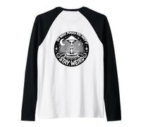 Cool Meditating Alien Do What Makes You Happy Stay Weird Raglan Baseball Tee