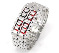 Cool Men's Women's &' Sexless Stainless Steel Led Digital Quartz Bracelet Watch Watch Everyday Watch
