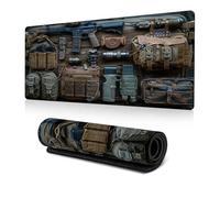Cool Military Weapon Build Weapon Parts Display Large Gaming Mouse Pad, Desk Mat for Keyboard and Mousepad, Multi-Size for Computer Office Supplies Accessories (C,300 * 700 * 3MM)