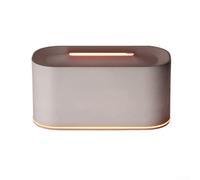 Cool Mist Flame Aroma Diffuser with 220ml Capacity, Fireplace Design and LED Lighting to Create a Cozy and Relaxing Environment (white)