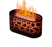 Cool Mist Humidifier - Realistic Flame Aroma Diffuser, Silent Ultrasonic Vaporizer with Smart Timer Settings, Soothing Ambient Light Glow, Ideal for Workplace Relaxation