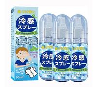 Cool Mist Spray for Hot Weather, 3 Pieces 50ml Cooling Refreshing Face Mist Spray for Face and Body, Summer Instant Cooling Sprays for Commuting Hiking Outing Sports Beach