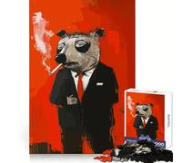 Cool Mole with Smoke 1000 Piece Jigsaw Puzzles- Brain Exercise, Precise Cut, Real Challenge, Wall Display (50x75cm)