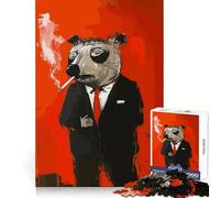 Cool Mole with Smoke Adult Jigsaw Puzzles1000 Pieces Stress Relief Play, Precise Joint, Hard Challenge, Ideal Decor (38x26cm)