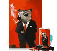 Cool Mole with Smoke Jigsaw Puzzles 1000 Pieces for Adults Logic Play, Vivid Print, Family Enjoyable, Art Piece (38x52cm)