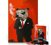 Cool Mole with Smoke Jigsaw Puzzles 1000 Pieces for Adults Logic Play, Vivid Print, Family Enjoyable, Art Piece (38x52cm)