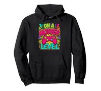 Cool mom life quote states she is on a mother level now Pullover Hoodie