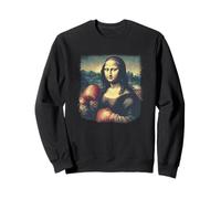 Cool Mona Lisa in Boxing Ring with Gloves Costume Sweatshirt