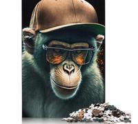 Cool Monkey Puzzles 500 Pieces Wooden Puzzles for Adults And Teenager Family Game Christmas Eve Gifts 500pcs (52x38cm)