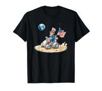 Cool Moon Drive with Space Vehicle in US Colors T-Shirt