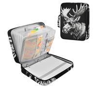 Cool Moose Black Accordion Folder 7 Pockets A4 Letter Size with Zipper Closure for Paperwork File Pocket Folder