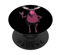 Cool Moose Rock On Funny Animal Lover Graphic Sunglasses PopSockets Adhesive PopGrip