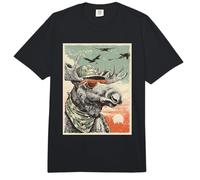 Cool Moose with Sunglasses Duck Hunting Hunter Retro Sunset Comfort Colors Adult Heavyweight T-Shirt