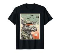 Cool Moose with Sunglasses Duck Hunting Hunter Retro Sunset T-Shirt